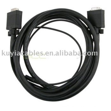 6 Pies HD15 M / M HD Cable SVGA / VGA con Cable de Audio de 3.5mm Cable del Monitor del Proyector
